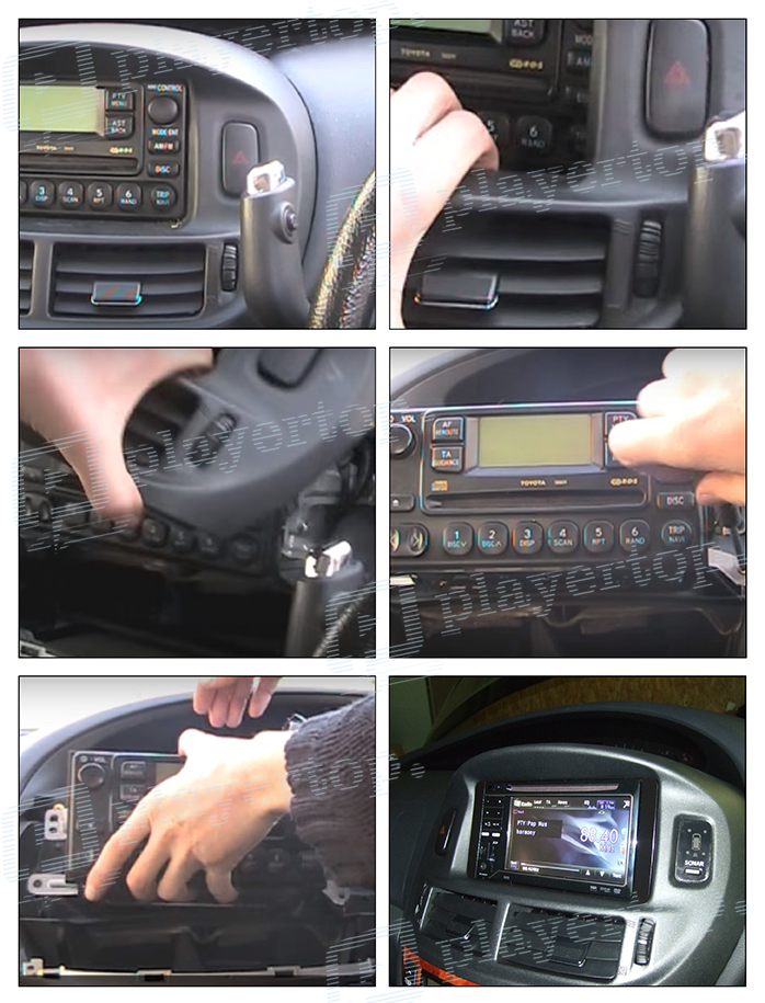 Installation autoradio Toyota previa